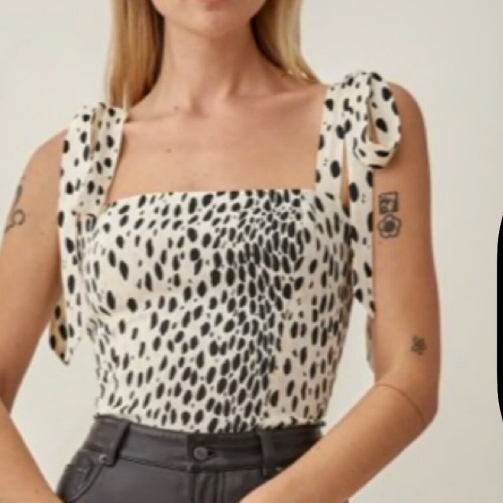 Reformation Ellora Top - Cheetah/Spotted 0